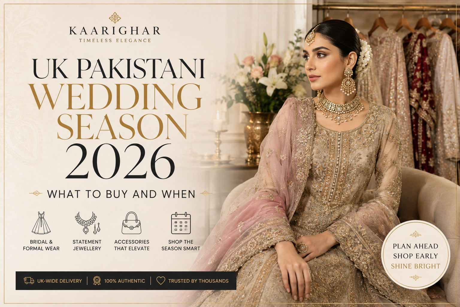 UK Pakistani Wedding Season 2026: What to Buy and When