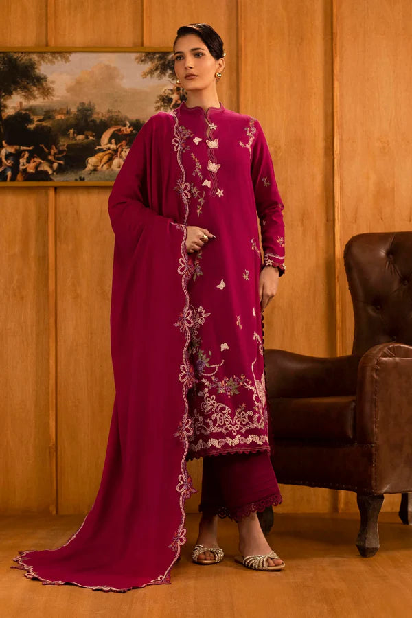 Sana Safinaz | MUZLIN WINTER '25 | Linen Muzlin 3 Piece | M253-012A-3CP