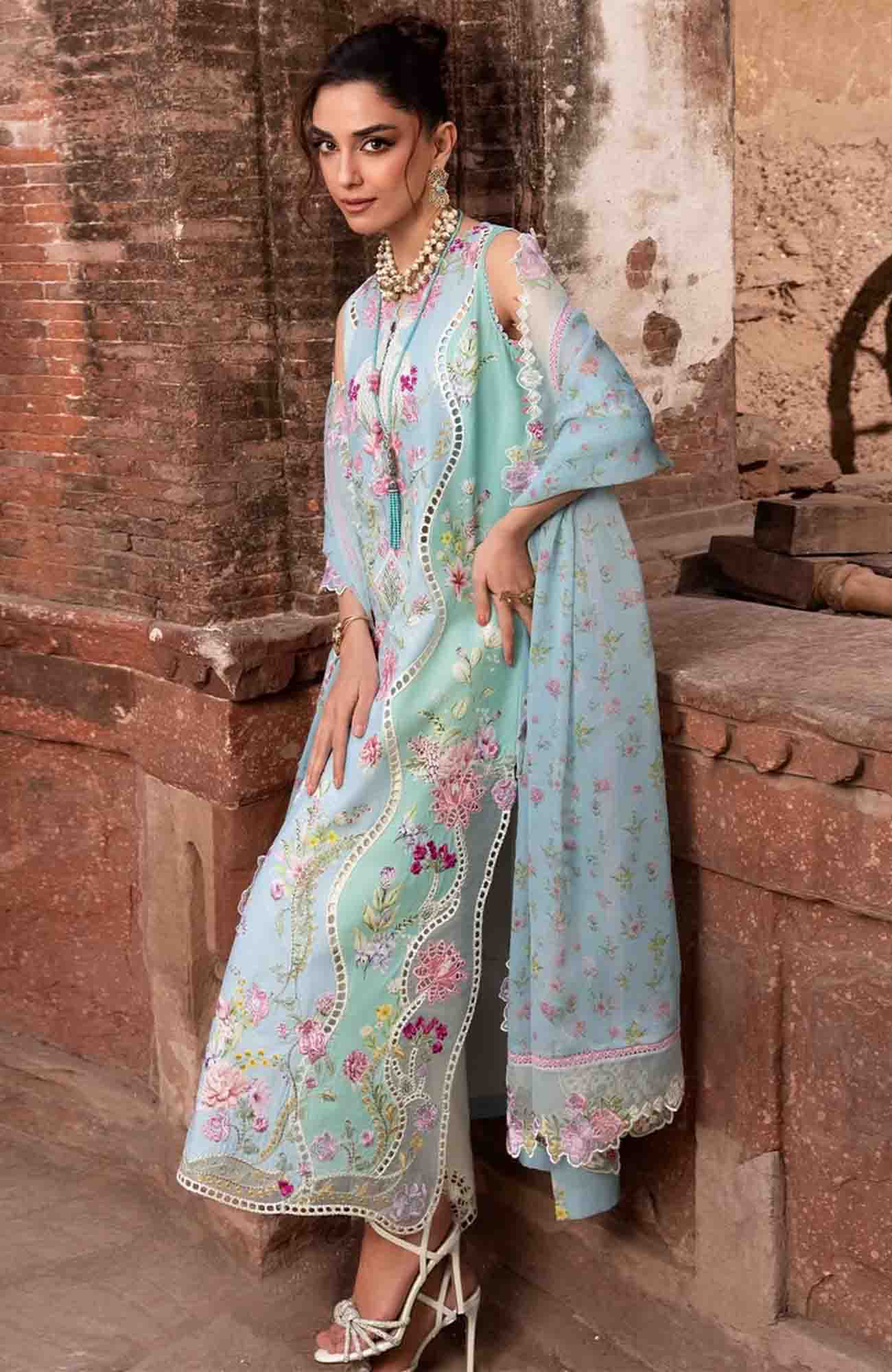 Saira Shakira| Breeze 2026 | Embroidered 3 Piece 7B