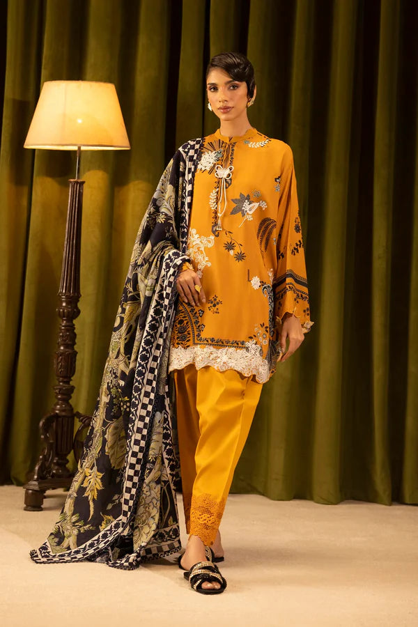 Sana Safinaz | MUZLIN WINTER '25 | Linen Muzlin 3 Piece | M253-020A-3CR