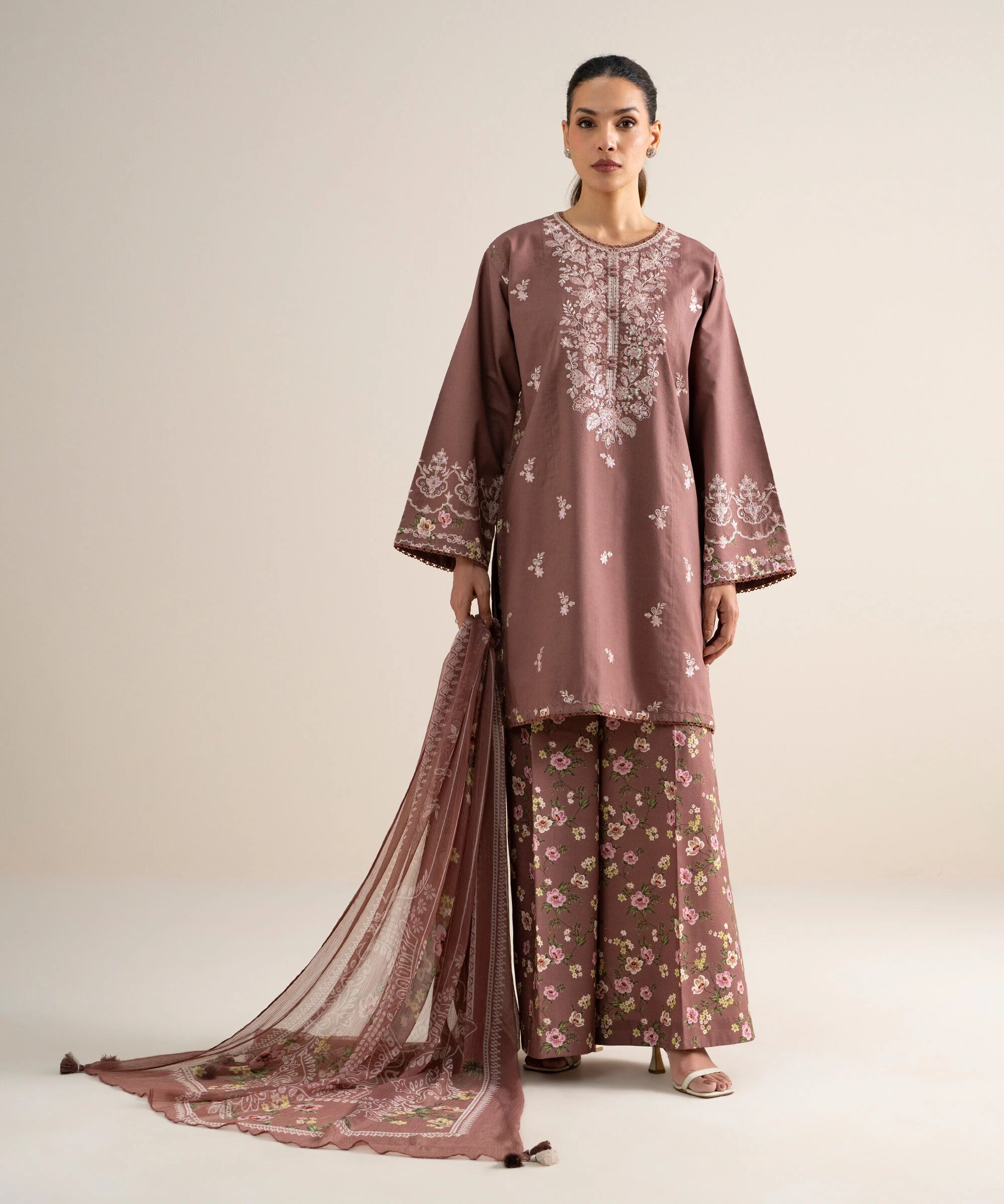 Sapphire | 3 Piece - Embroidered Lawn Suit 26V766