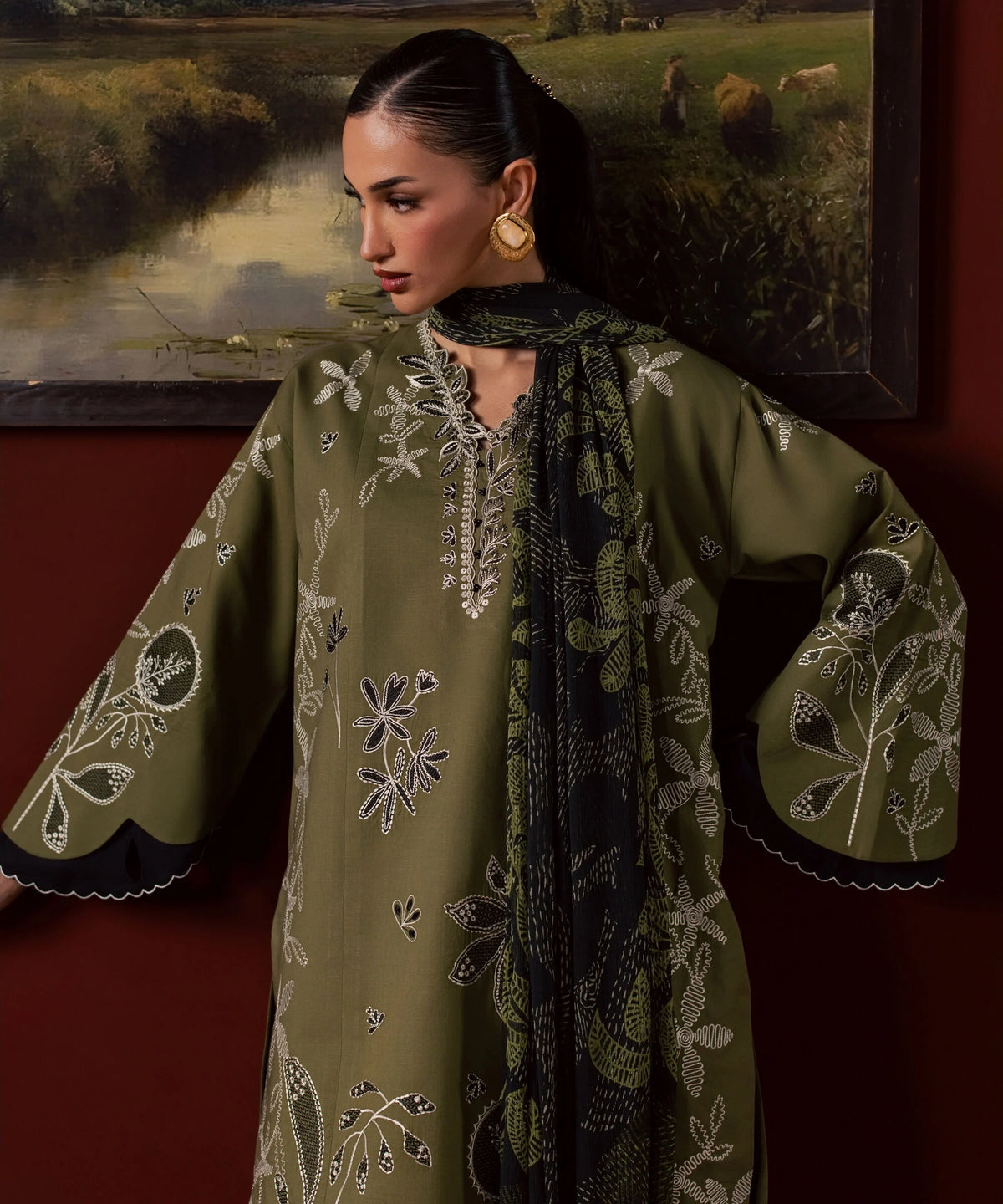 Sapphire | Intermix 26 | 3 Piece - Embroidered Lawn Suit 26V712