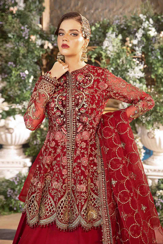 Maria.B 3 Piece Stitched Embroidered Organza Suit | BD-2908