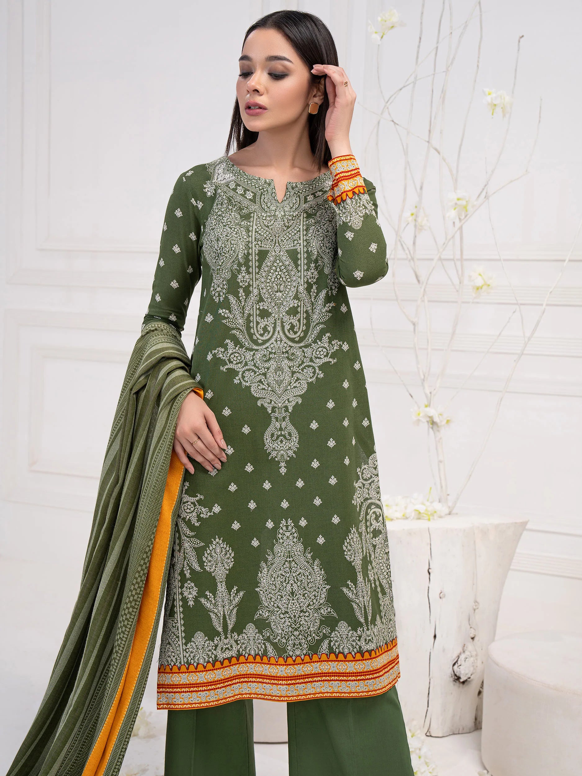 LimeLight - Winter - 3pc Khaddar Suit-Printed -U3145