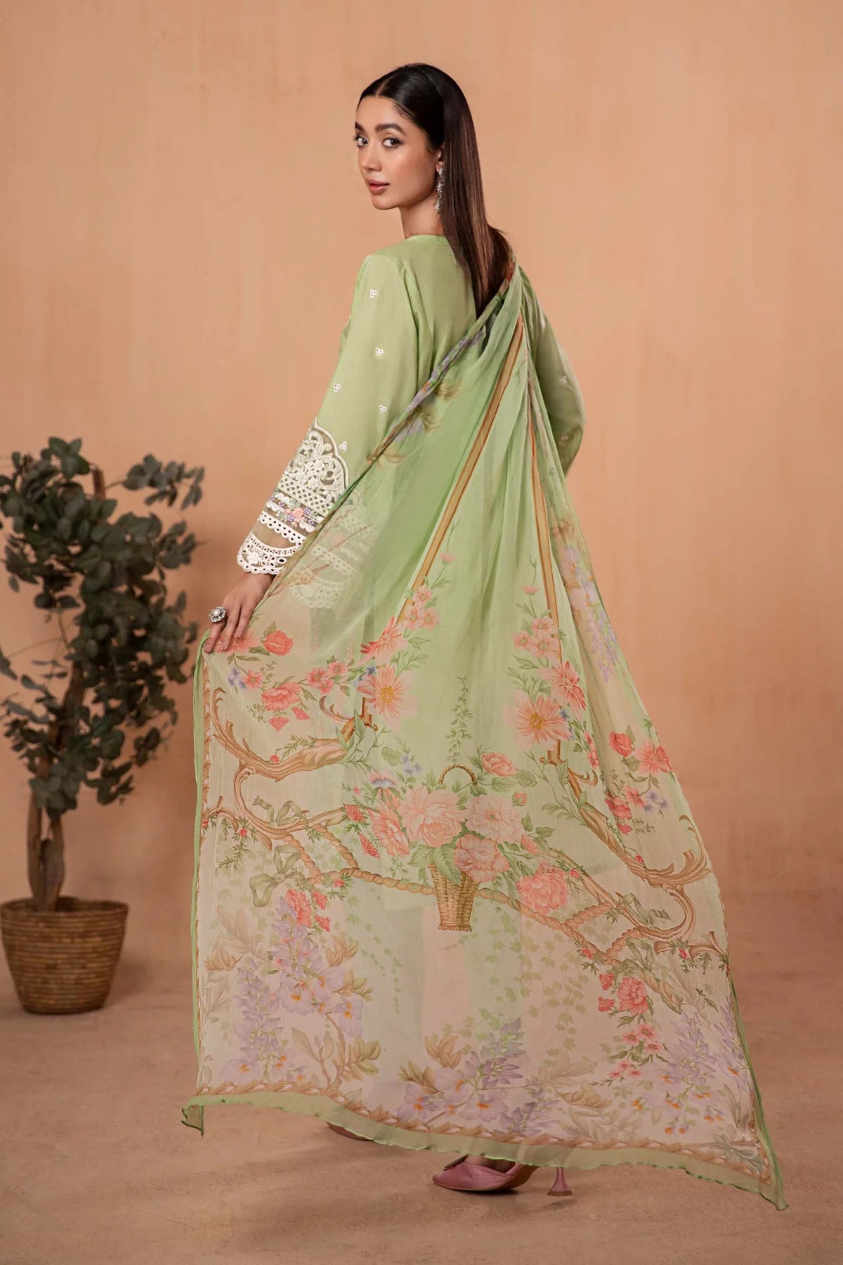 Maria.B. 3 Piece Embroidered Lawn Suit | DW-EA24-37