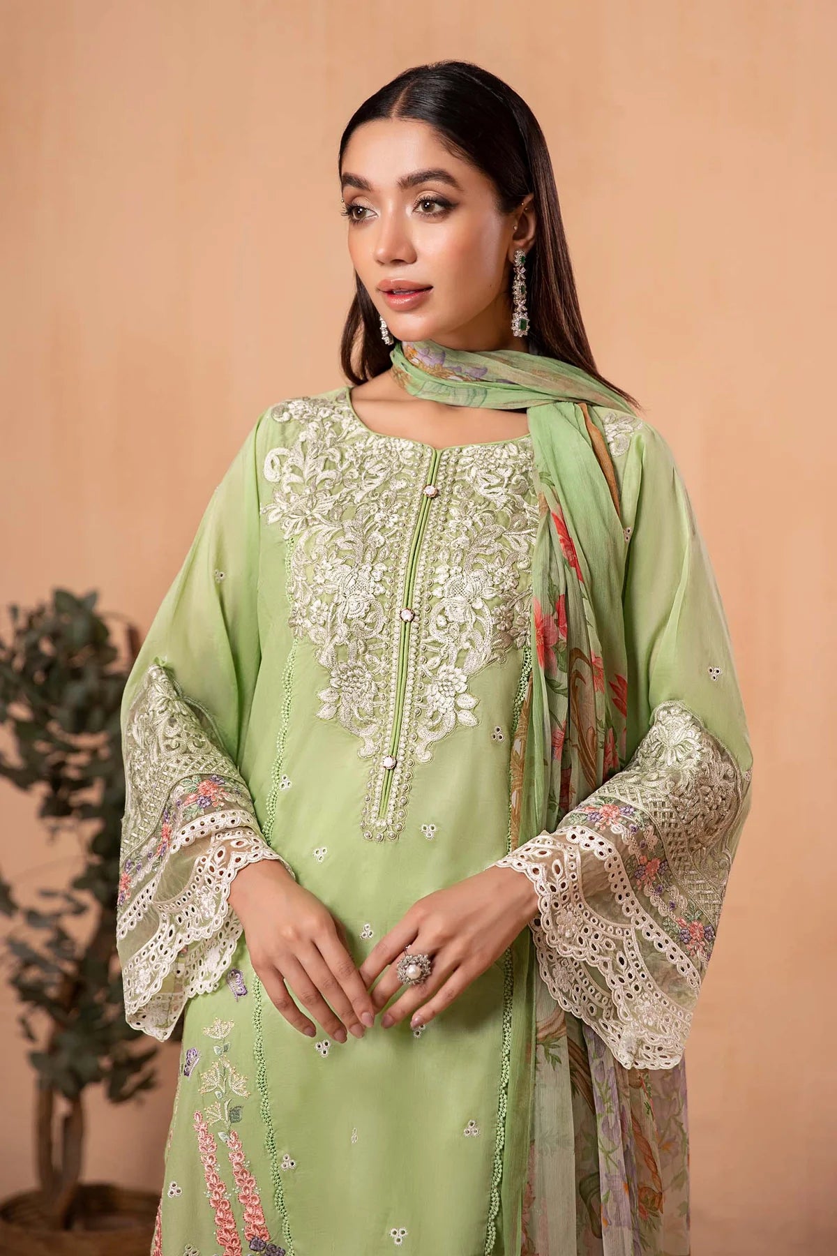 Maria.B. 3 Piece Embroidered Lawn Suit | DW-EA24-37