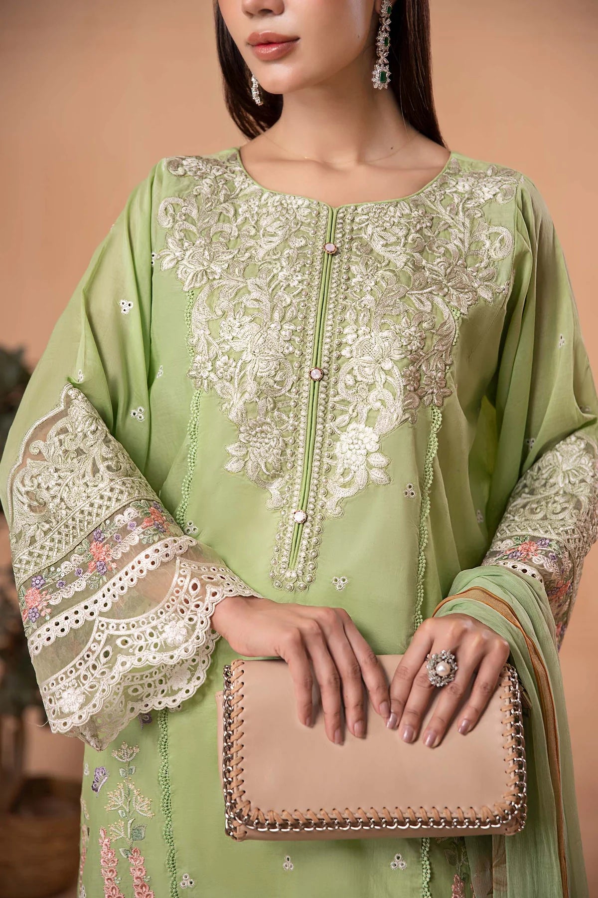 Maria.B. 3 Piece Embroidered Lawn Suit | DW-EA24-37