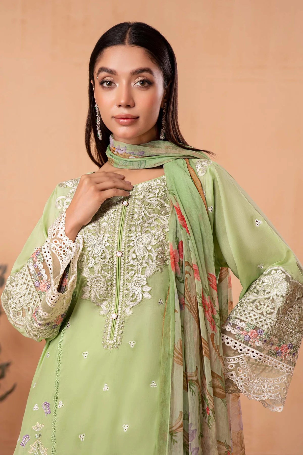 Maria.B. 3 Piece Embroidered Lawn Suit | DW-EA24-37