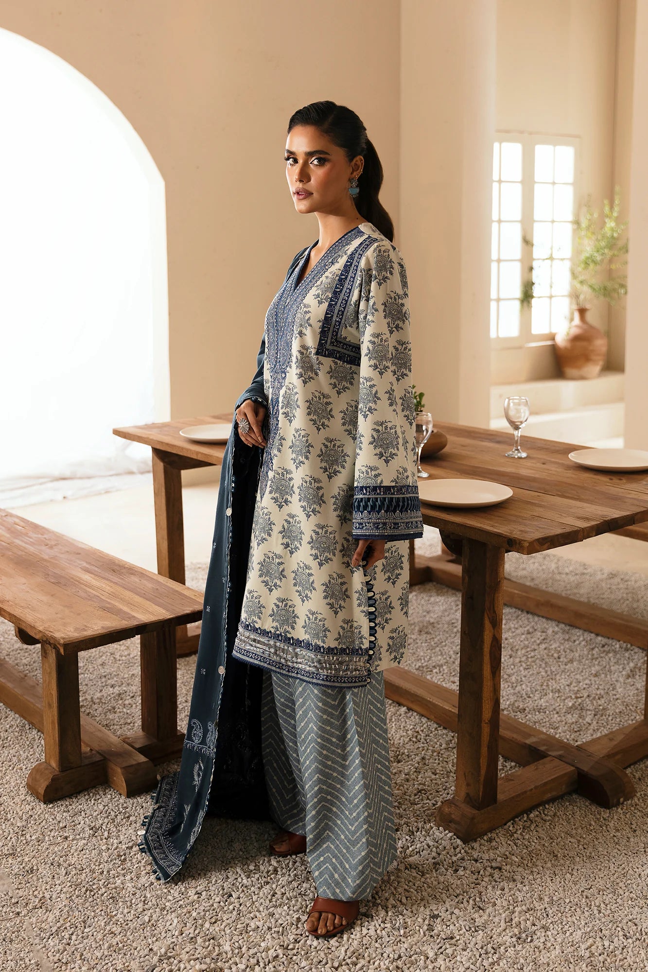 Ethnic - Winter - Embroidered 3Pc - E0451/203/602