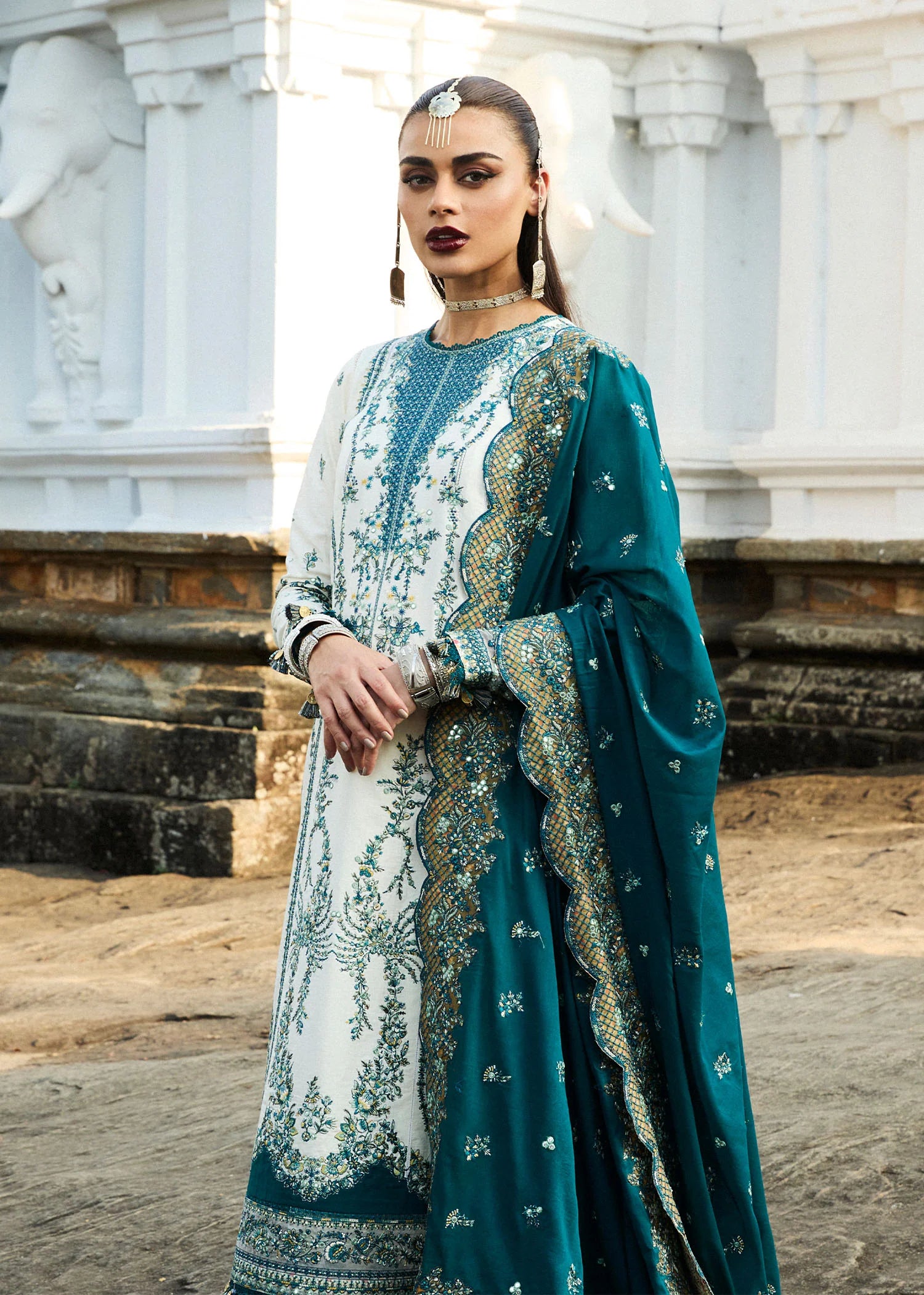 Hussain Rehar | Luxury Lawn'25 | Veil