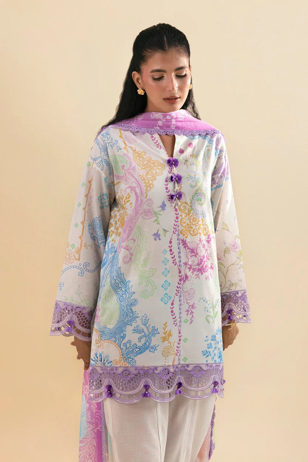Sana Safinaz | Embroidered 3 Piece | LM261-001-CG