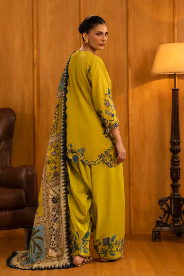 Sana Safinaz | MUZLIN WINTER '25 | Slub Muzlin 3 Piece | M253-004A-3CY