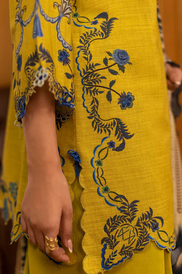 Sana Safinaz | MUZLIN WINTER '25 | Slub Muzlin 3 Piece | M253-004A-3CY