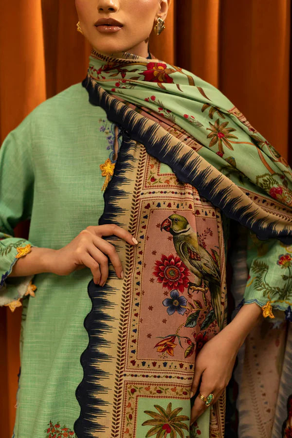 Sana Safinaz | MUZLIN WINTER '25 | Slub Muzlin 3 Piece | M253-004B-3CY