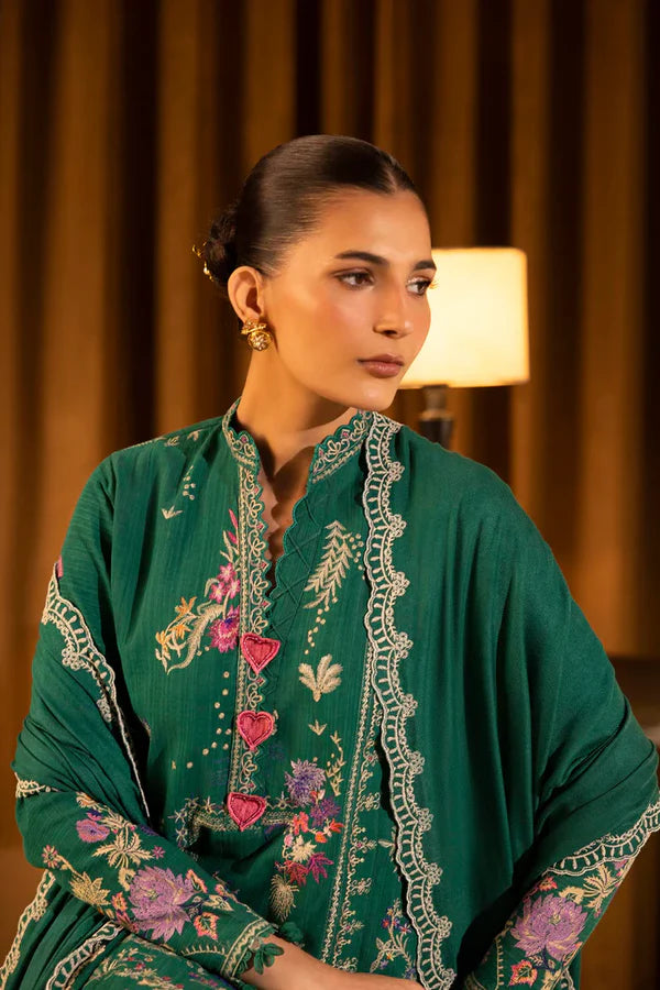 Sana Safinaz | MUZLIN WINTER '25 | Slub Muzlin 3 Piece | M253-007A-3CP