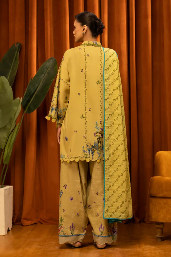 Sana Safinaz | MUZLIN WINTER '25 | Linen Muzlin 3 Piece | M253-013A-3CQ
