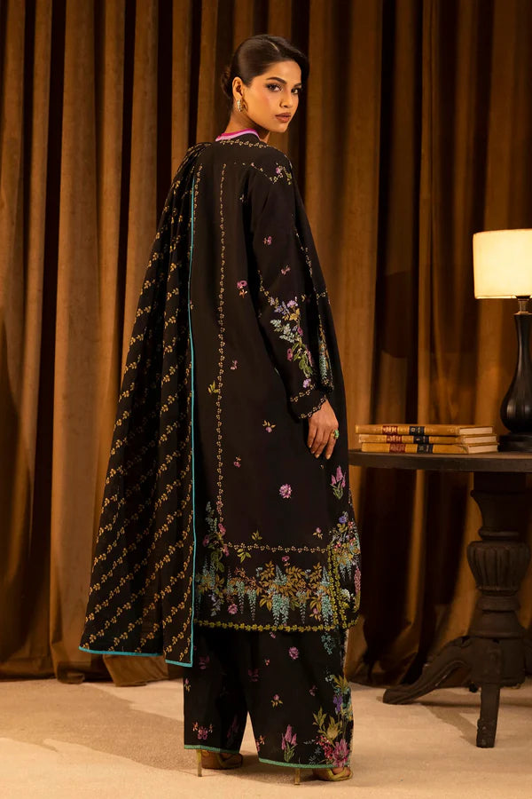 Sana Safinaz | MUZLIN WINTER '25 | Linen Muzlin 3 Piece | M253-013B-3CQ