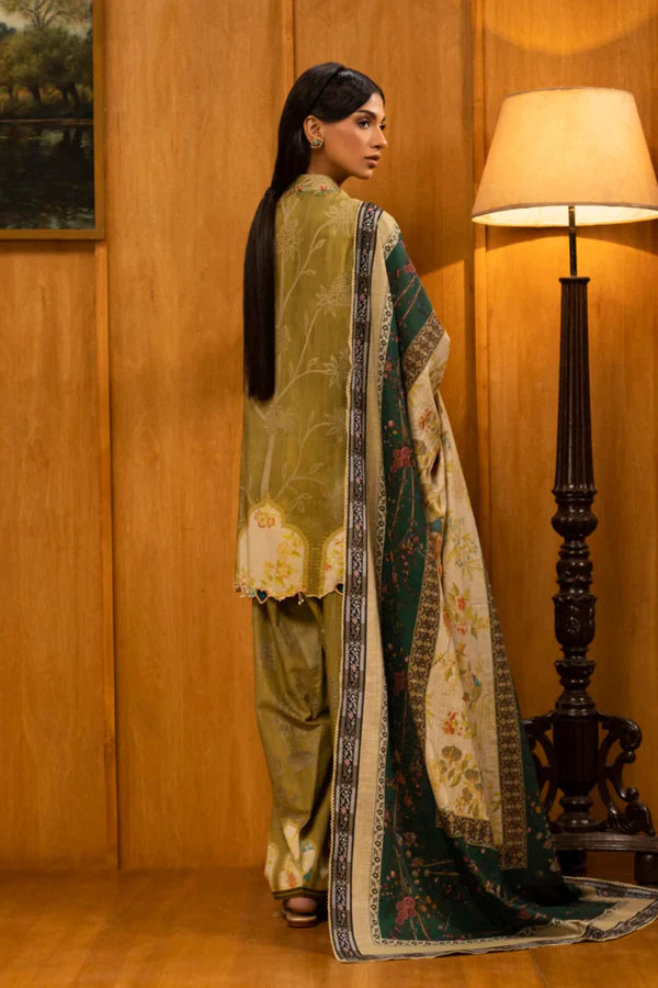 Sana Safinaz | MUZLIN WINTER '25 | Linen Muzlin 3 Piece | M253-016A-3CY