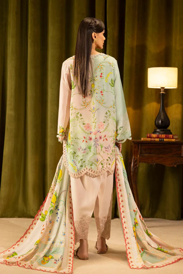 Sana Safinaz | MUZLIN WINTER '25 | Linen Muzlin 3 Piece | M253-017A-3CY