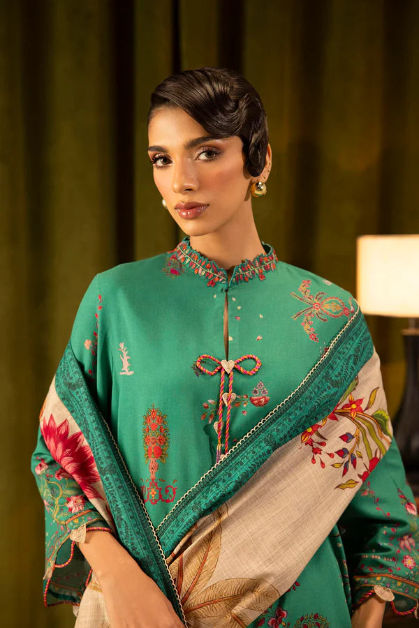 Sana Safinaz | MUZLIN WINTER '25 | Linen Muzlin 3 Piece | M253-019B-3CQ