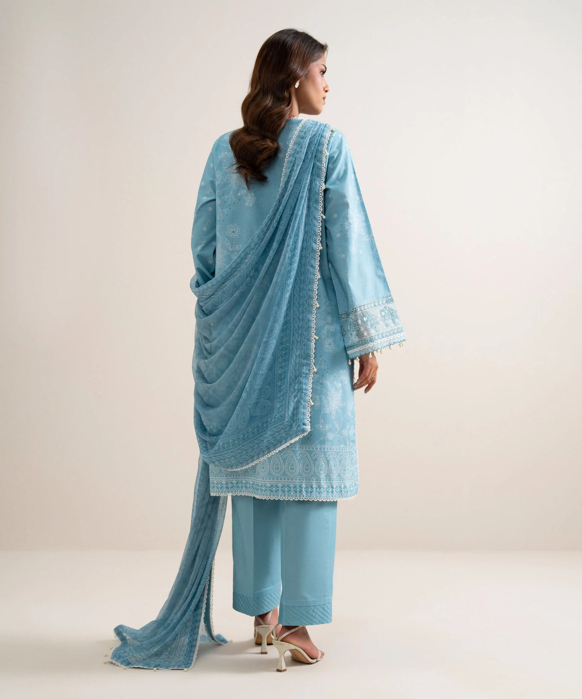 Sapphire | Intermix 26 | 3 Piece - Embroidered Lawn Suit 26V7116