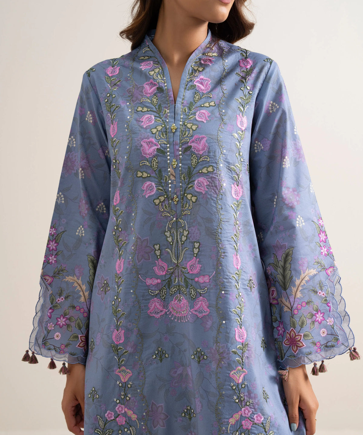 Sapphire | Intermix 26 | 3 Piece - Embroidered Lawn Suit 26V7131