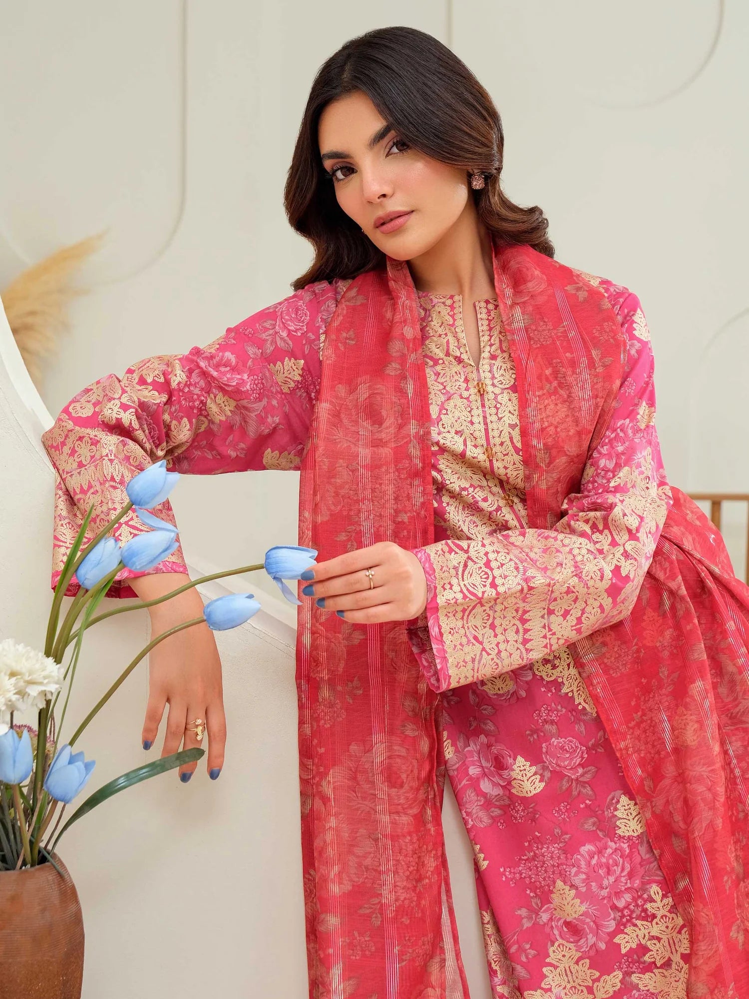 Limelight | 3Piece Lawn Suit-Paste Printed | U3953SU Floral