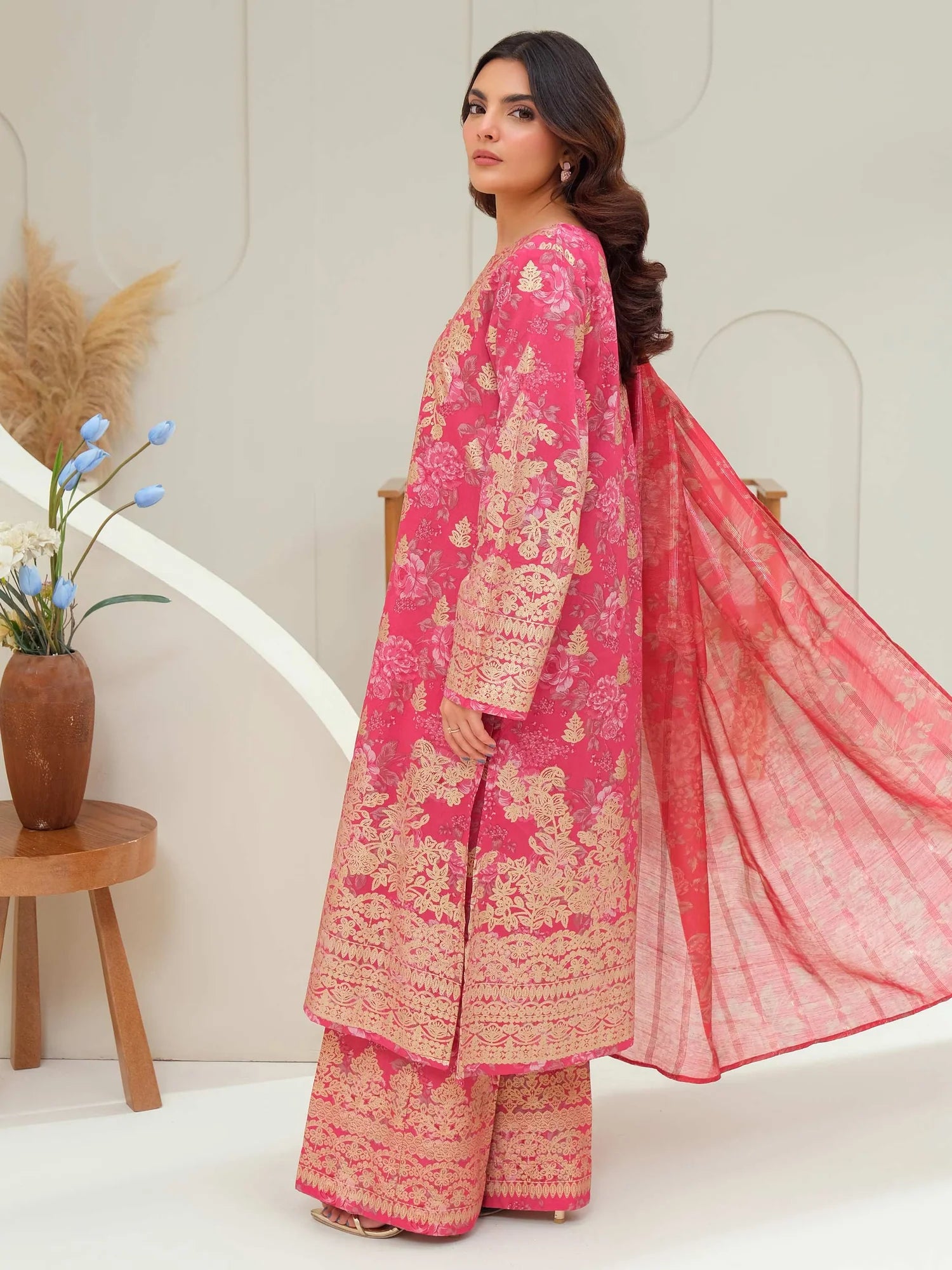 Limelight | 3Piece Lawn Suit-Paste Printed | U3953SU Floral