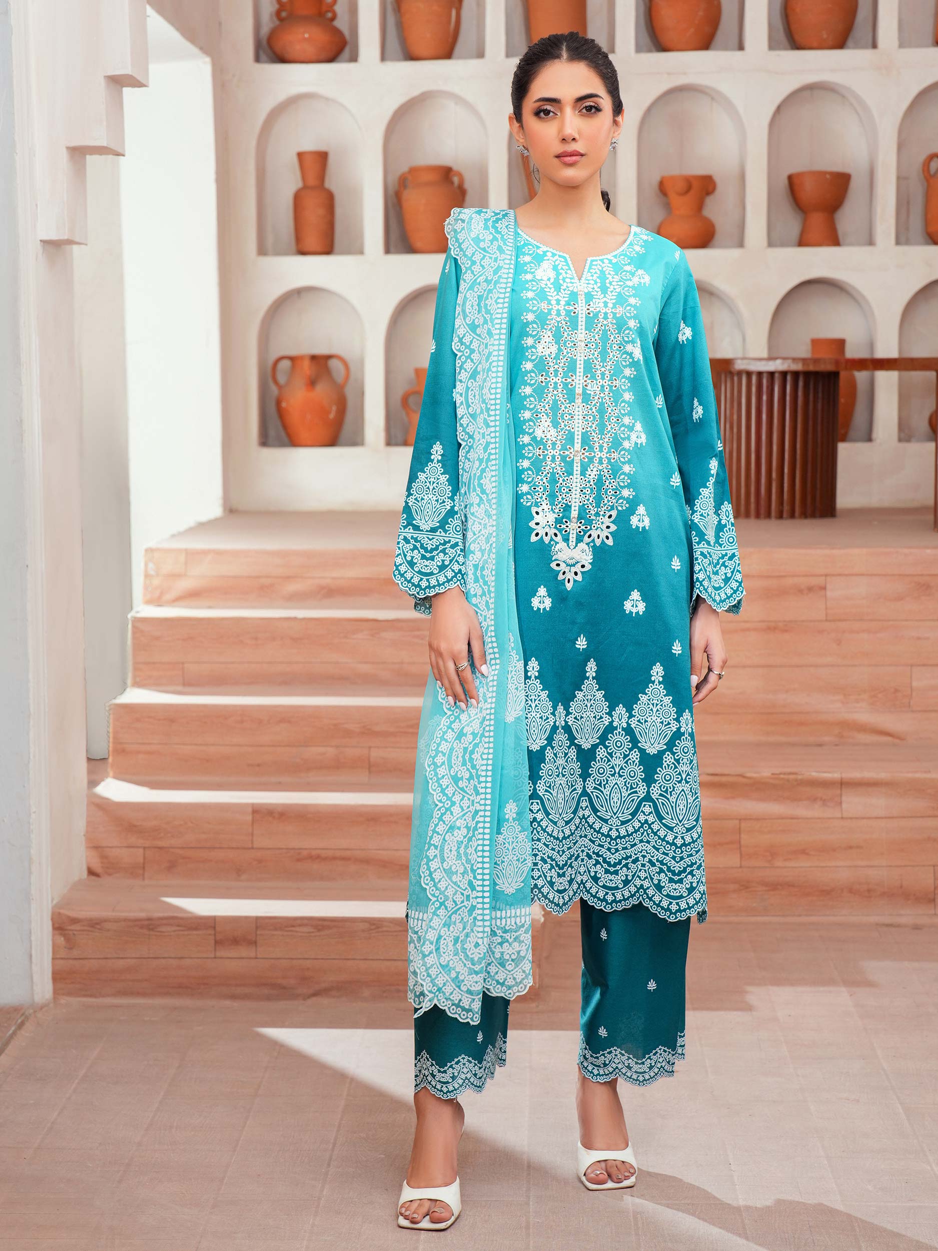 Limelight | 3Piece Lawn Suit-Embroidered | U4160SU