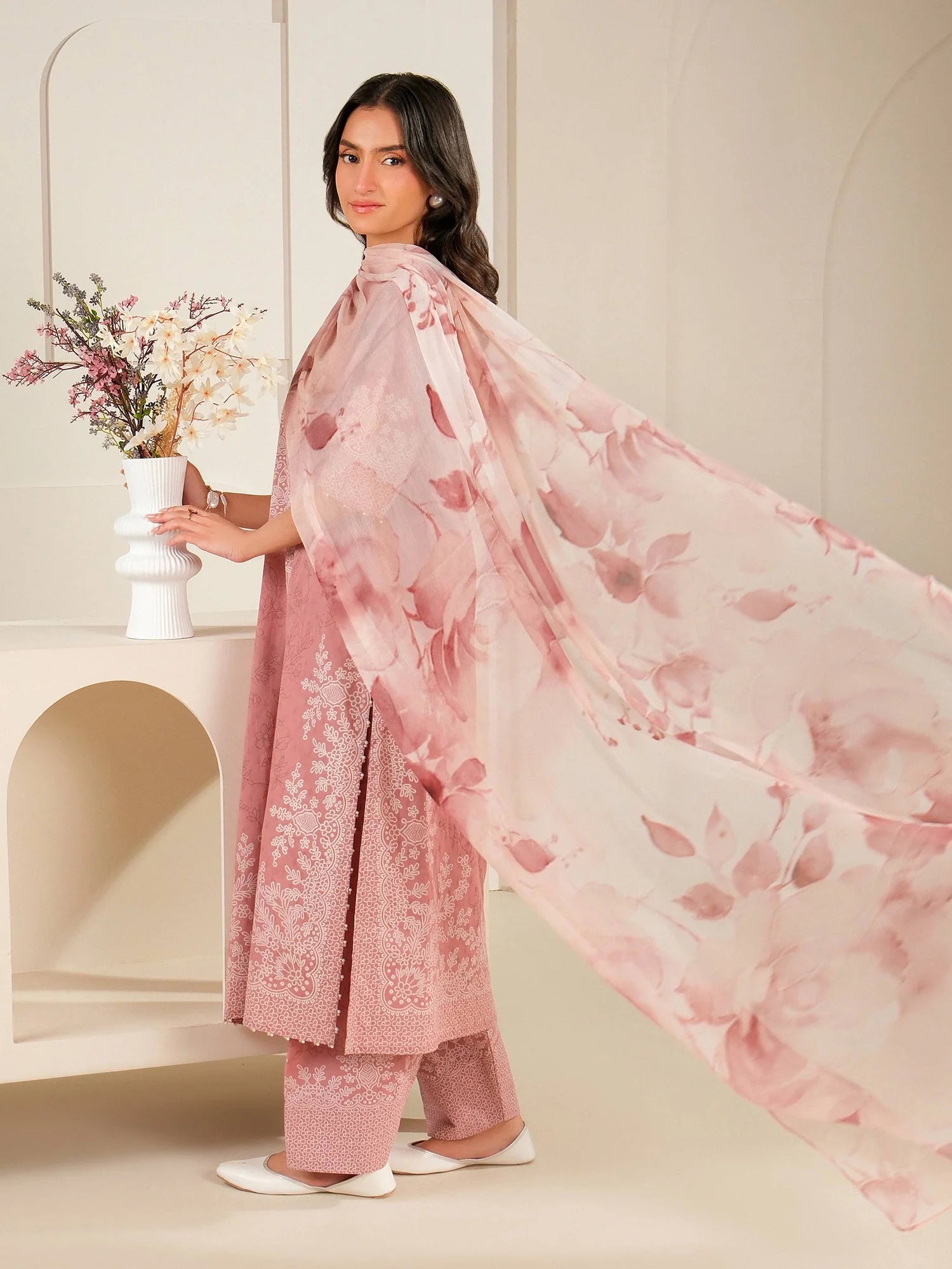 Limelight | 3Piece Lawn Suit-Paste Printed | U4315SU