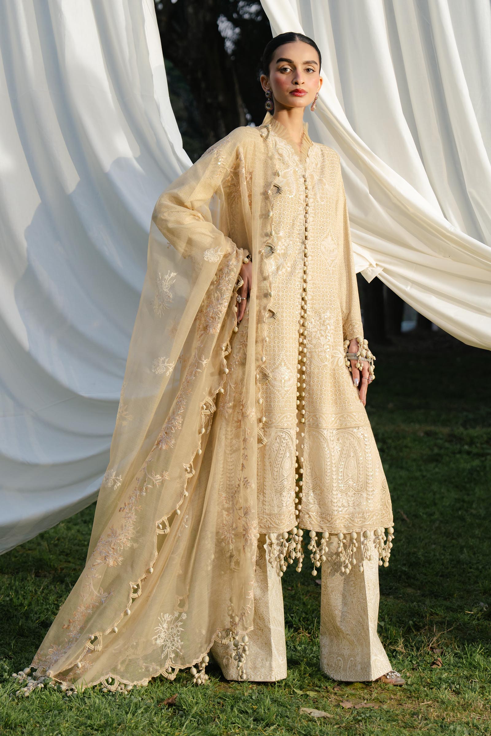 Sana Safinaz | Luxury Lawn 2025 | L251-004A-3CT