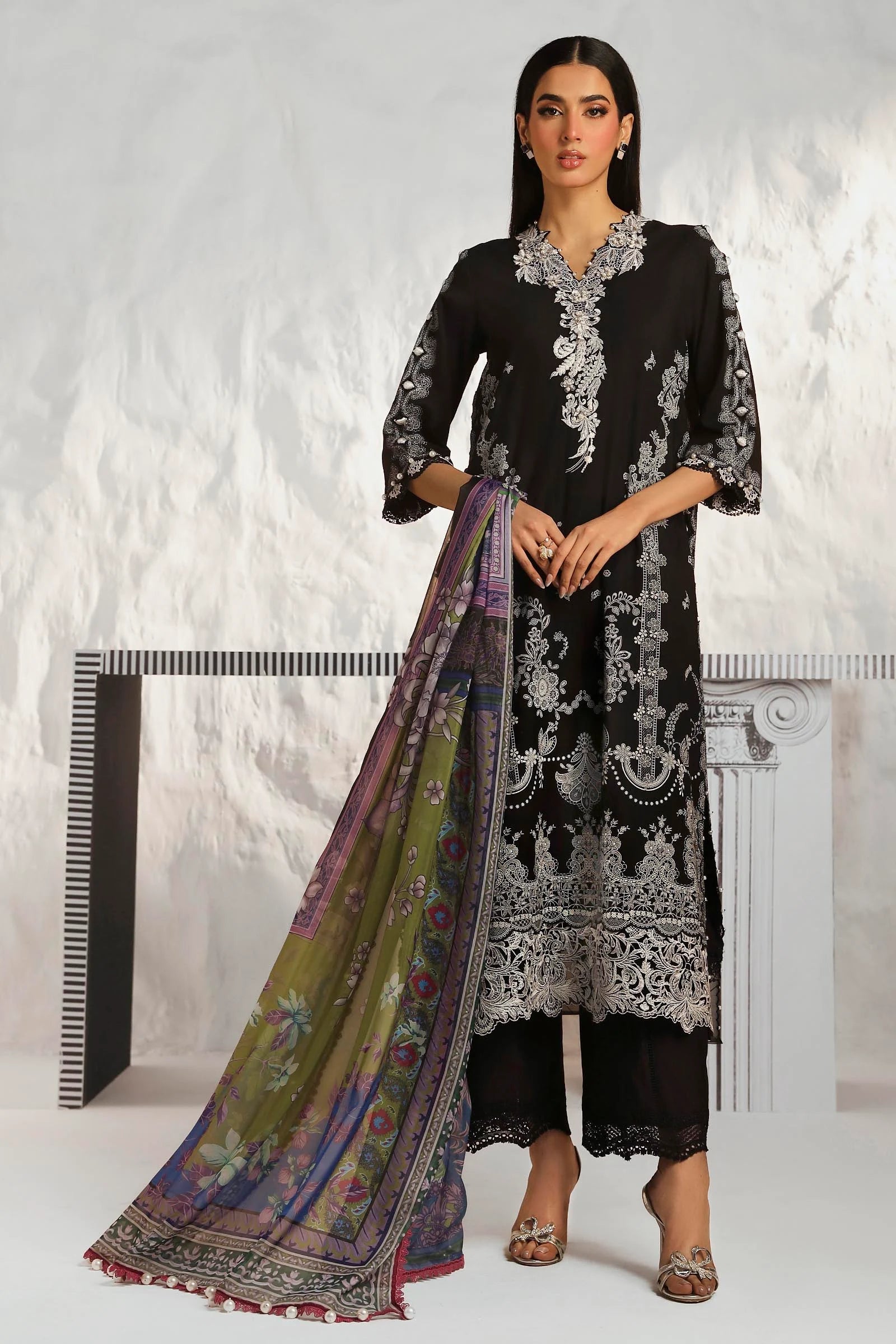 Sana Safinaz - Muzlin Summer Vol 2 - 3Pc - - M242-008A-CK