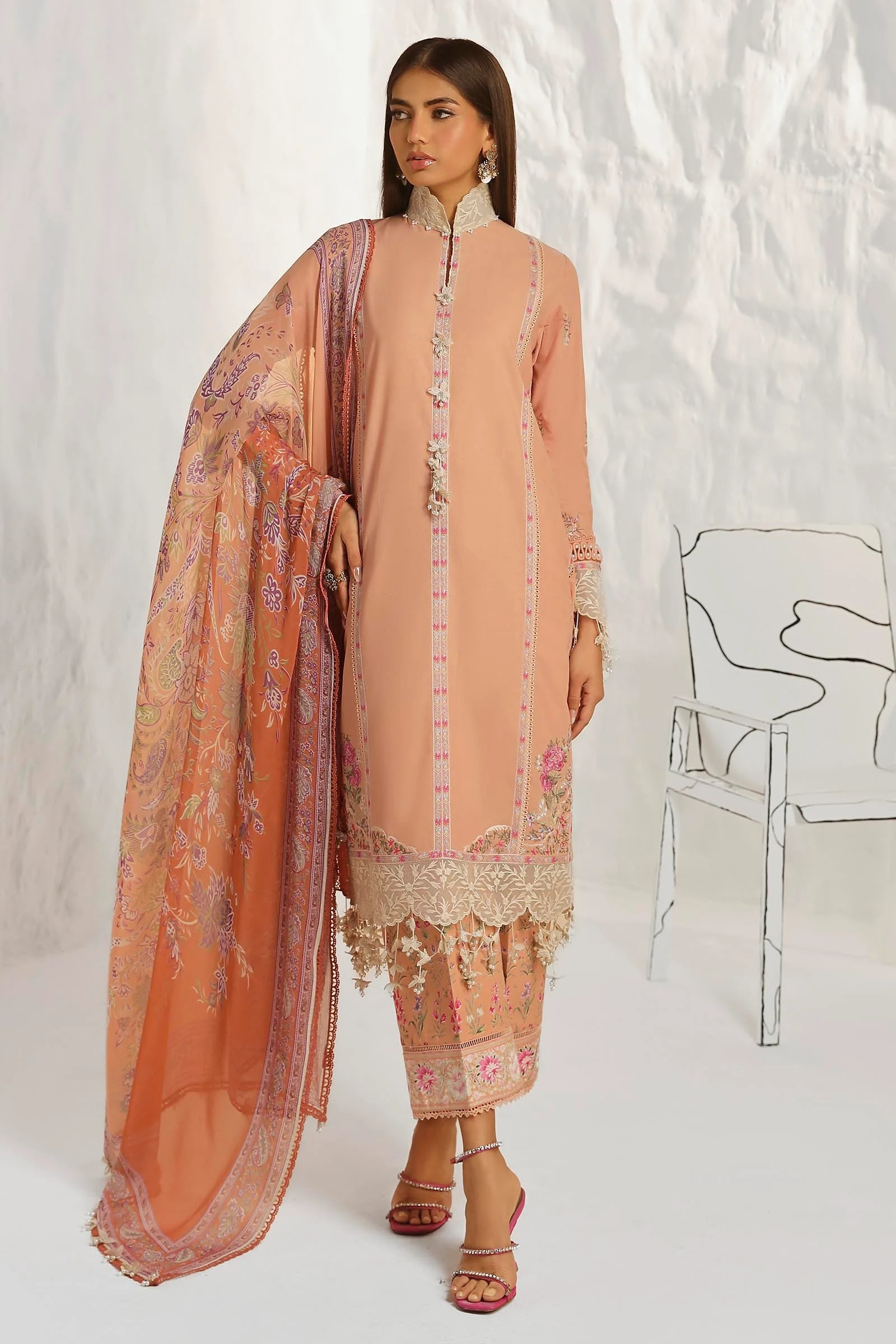 Sana Safinaz - Muzlin Summer'vol 2  -3PC - M242-014B-CJ