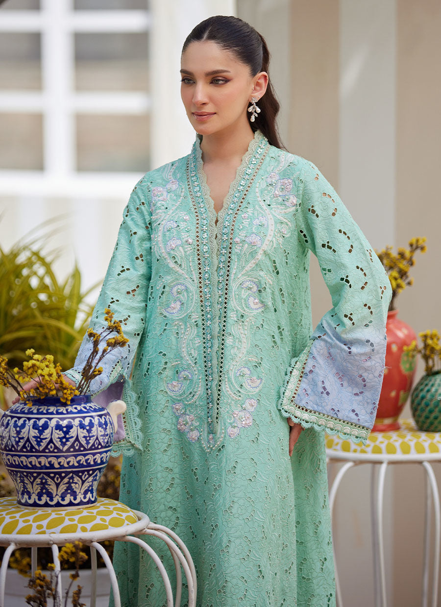 Farah Talib Aziz | Luxe Pret | Ciya Aqua Kaftan