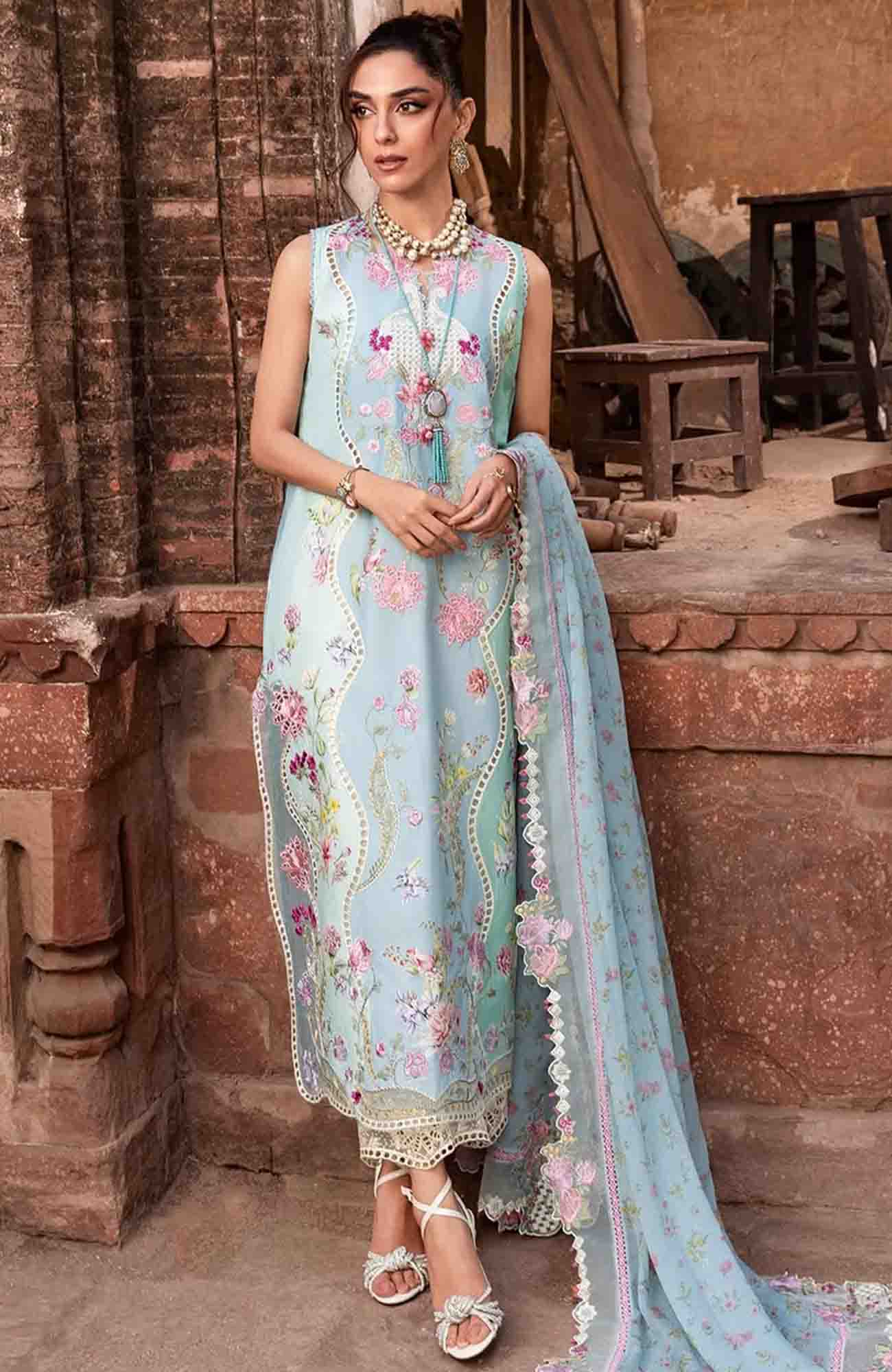 Saira Shakira| Breeze 2026 | Embroidered 3 Piece 7B