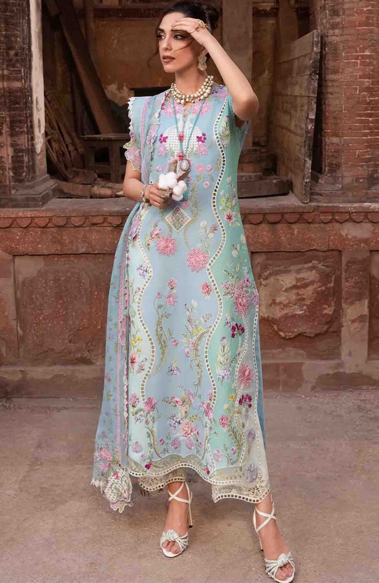 Saira Shakira| Breeze 2026 | Embroidered 3 Piece 7B