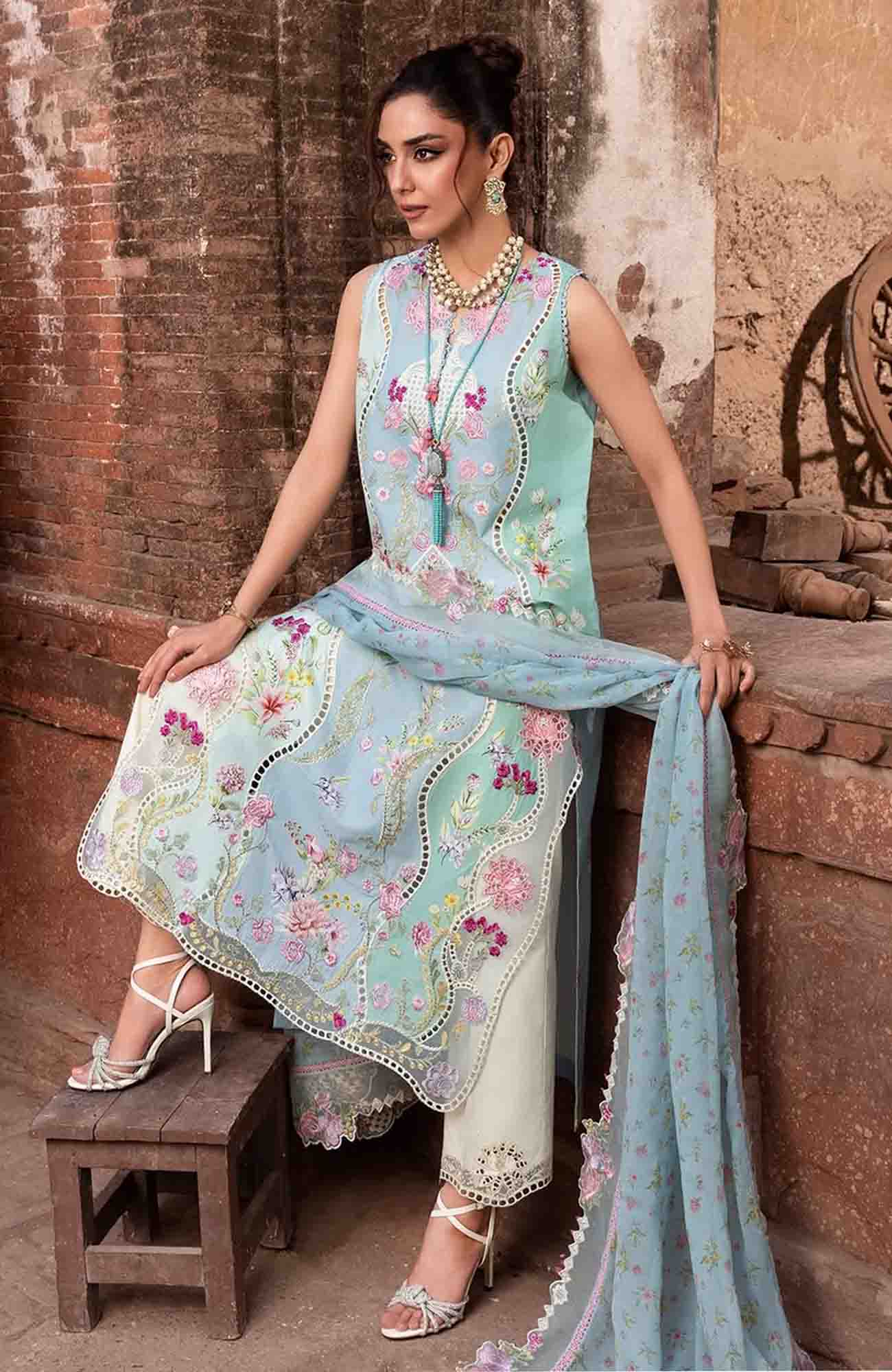 Saira Shakira| Breeze 2026 | Embroidered 3 Piece 7B
