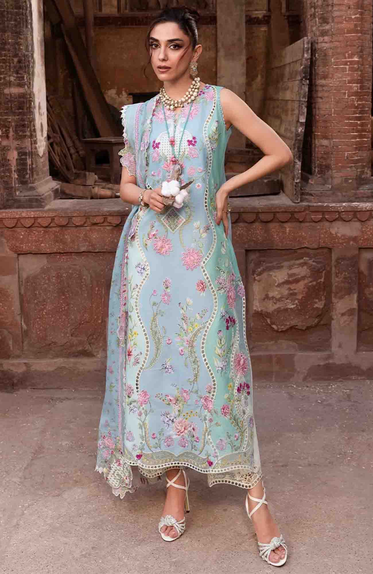 Saira Shakira| Breeze 2026 | Embroidered 3 Piece 7B