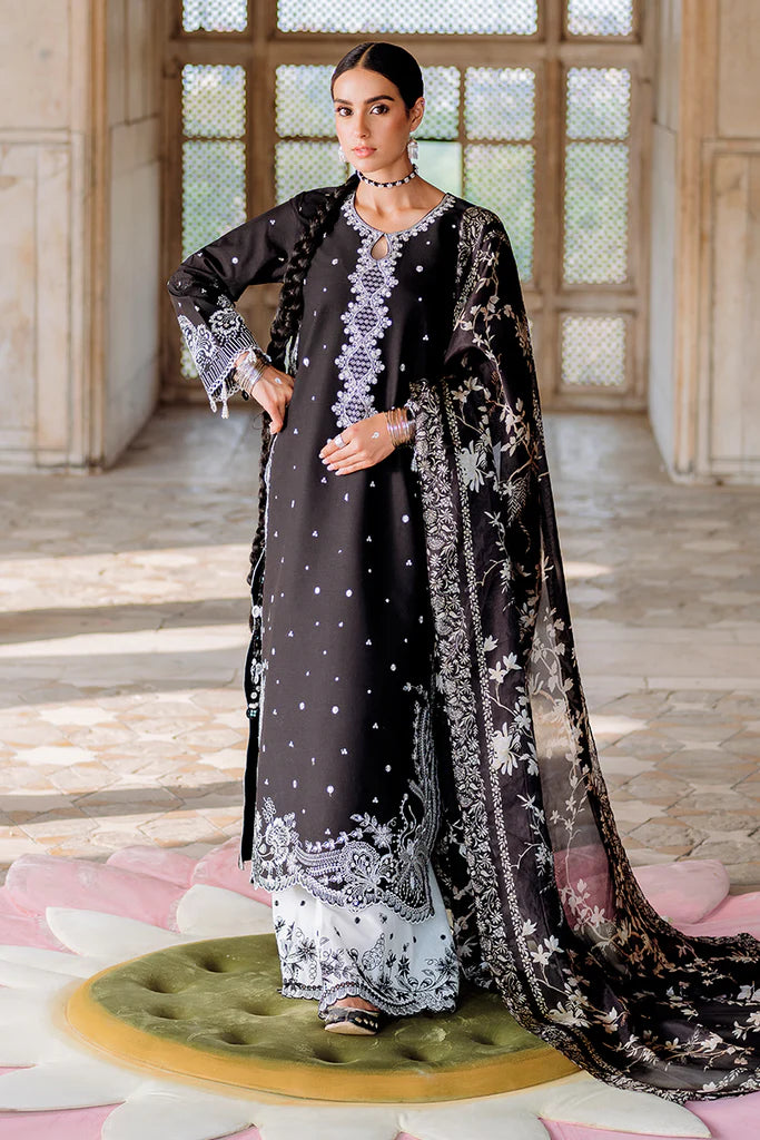 Cross Stitch | EBONY VOGUE-3PC EMBROIDERED LAWN SUIT