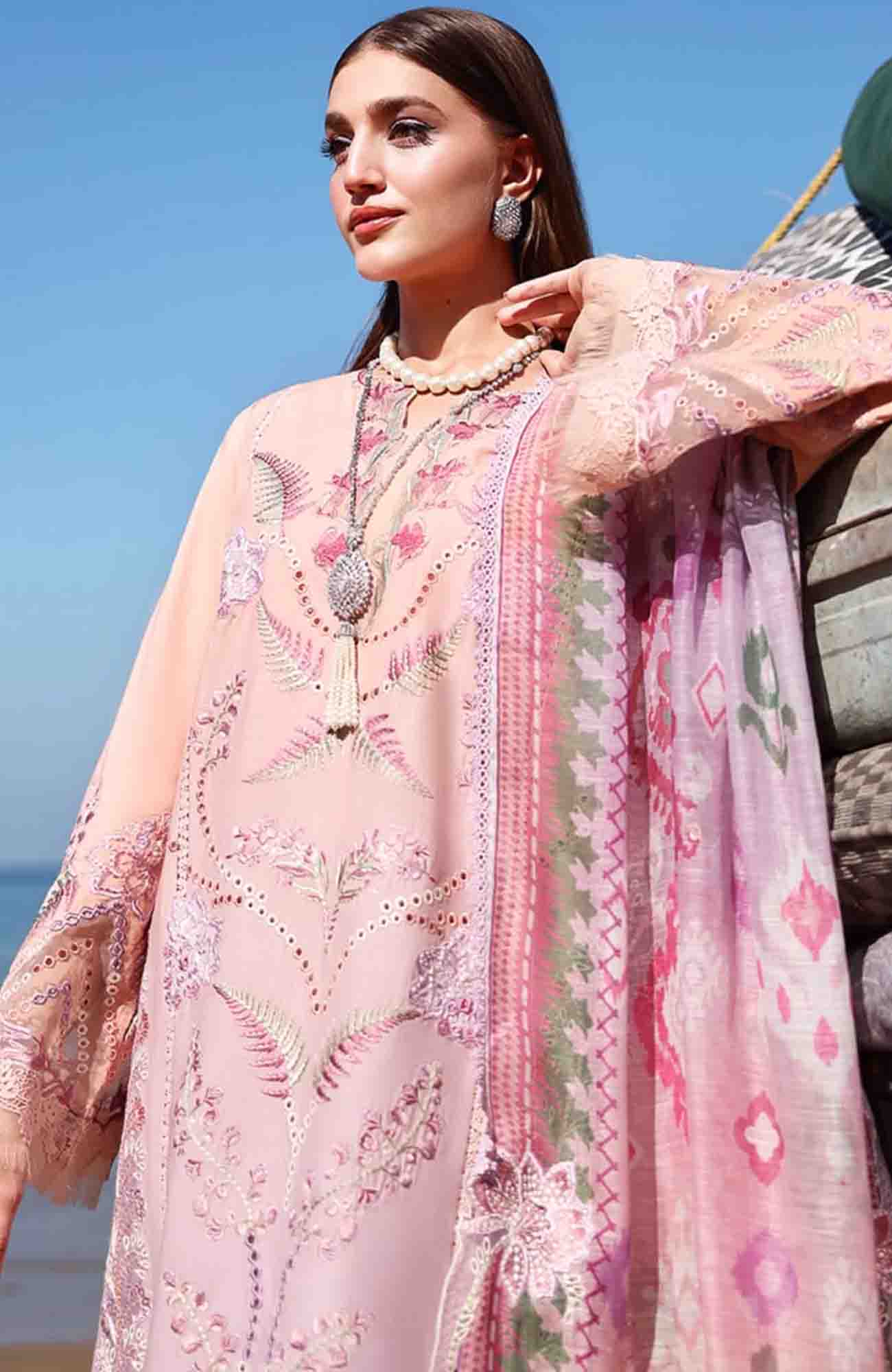 Saira Shakira| Breeze 2026 | Embroidered 3 Piece 3A