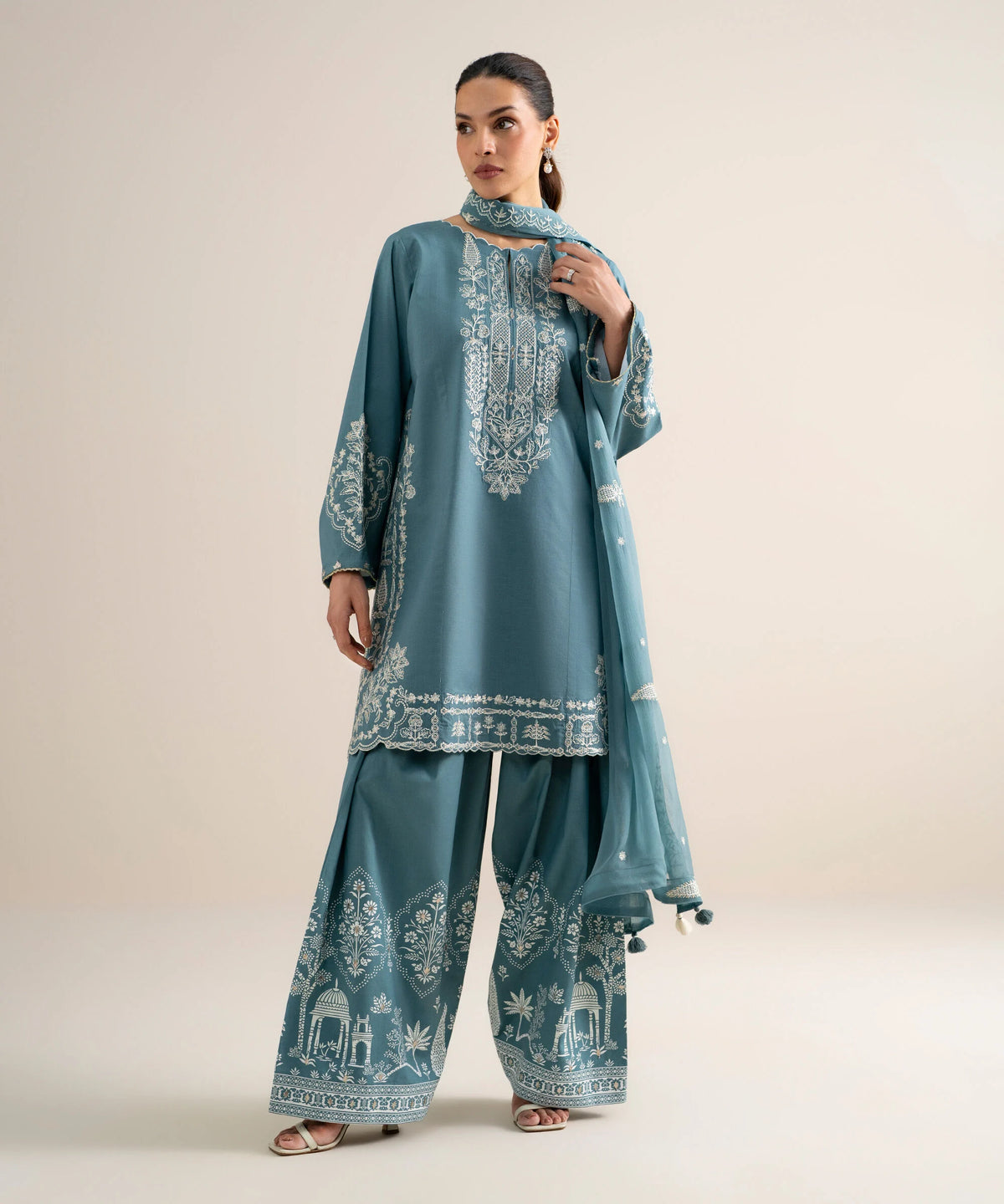Sapphire | Intermix 26 | 3 Piece - Embroidered Lawn Suit 26V754