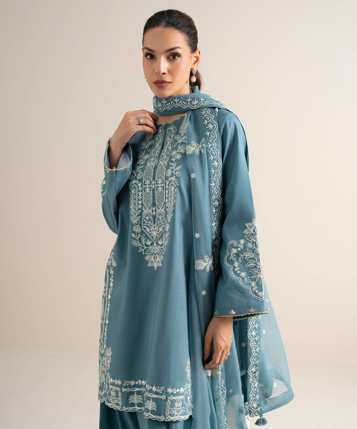 Sapphire | Intermix 26 | 3 Piece - Embroidered Lawn Suit 26V754