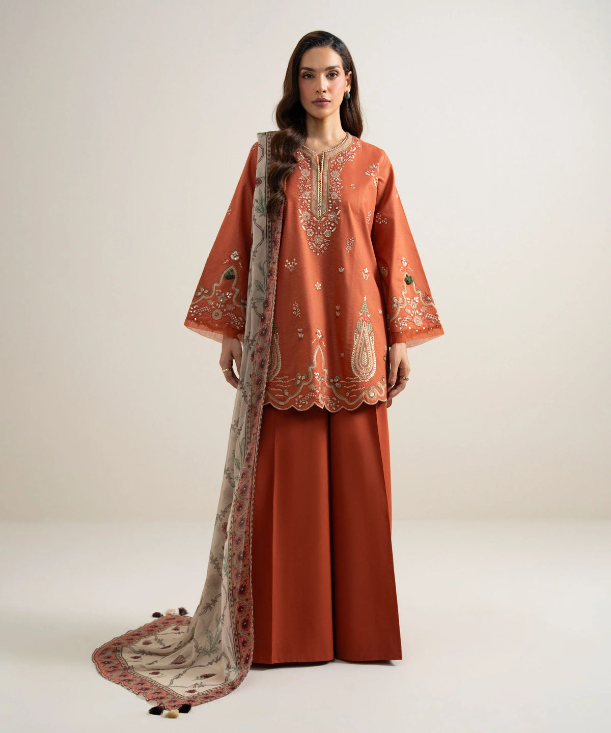 Sapphire | Intermix 26 | 3 Piece - Embroidered Zari Lawn Suit 26V770