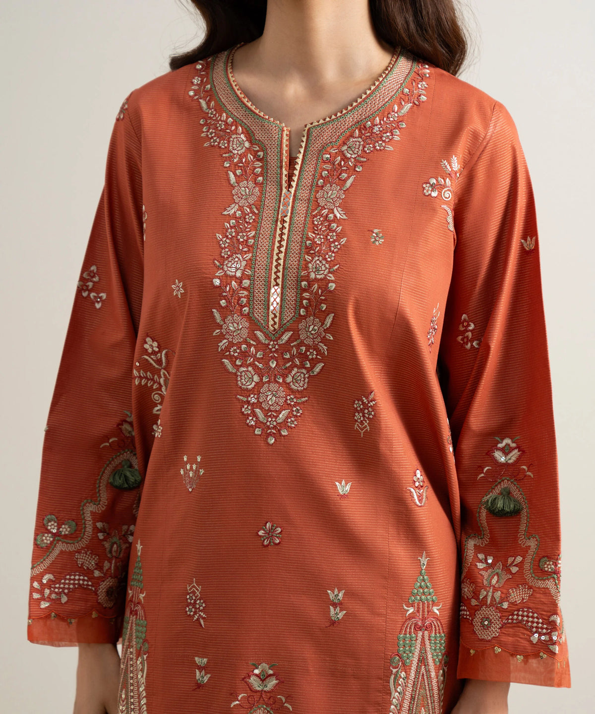 Sapphire | Intermix 26 | 3 Piece - Embroidered Zari Lawn Suit 26V770