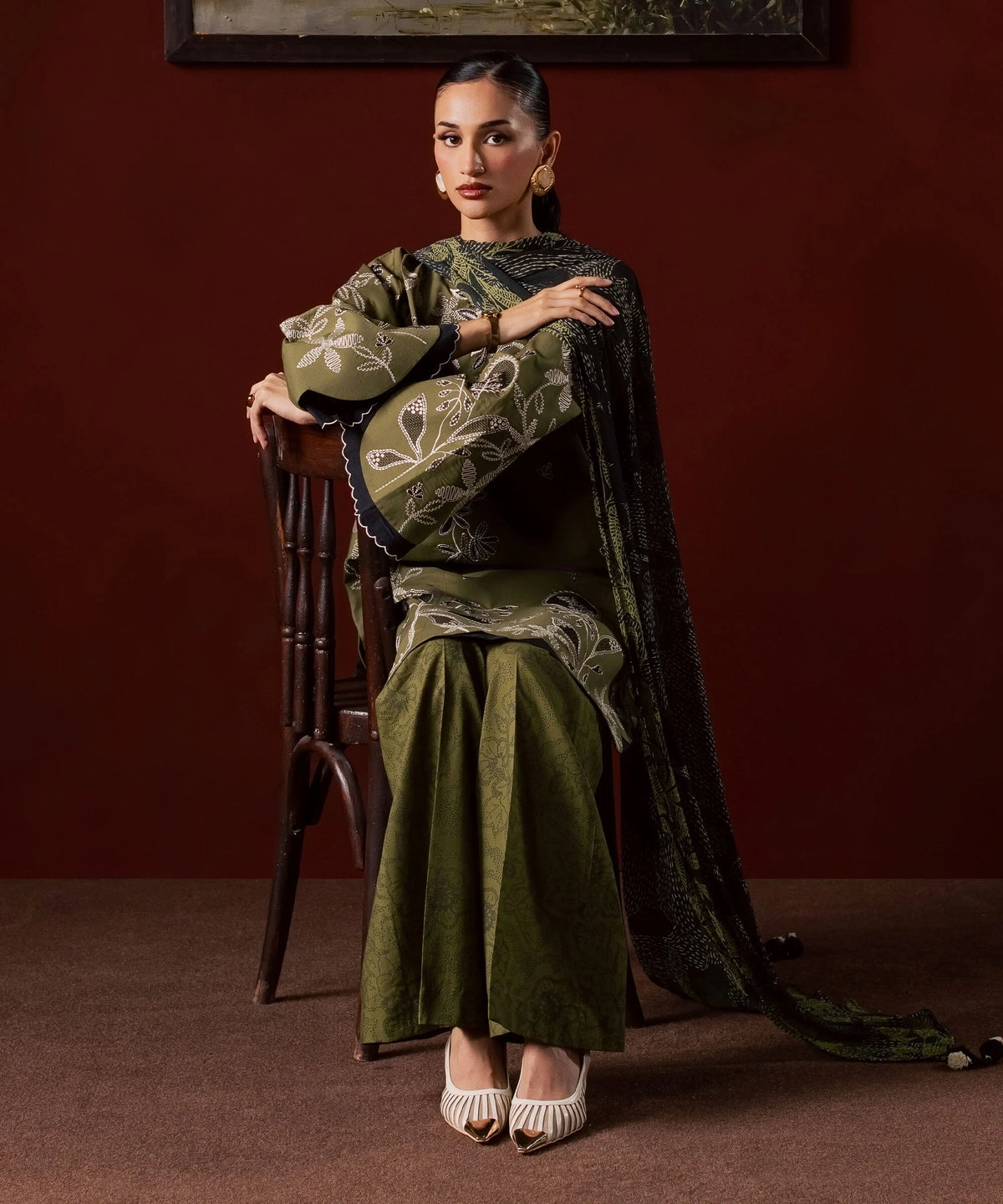 Sapphire | Intermix 26 | 3 Piece - Embroidered Lawn Suit 26V712