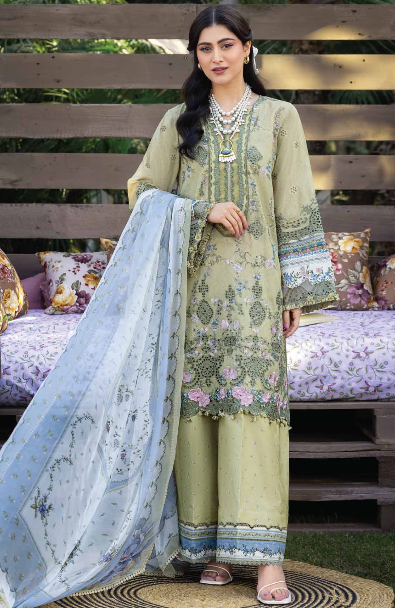 Elaf | CHIKANKARI PRINTS | MENAH