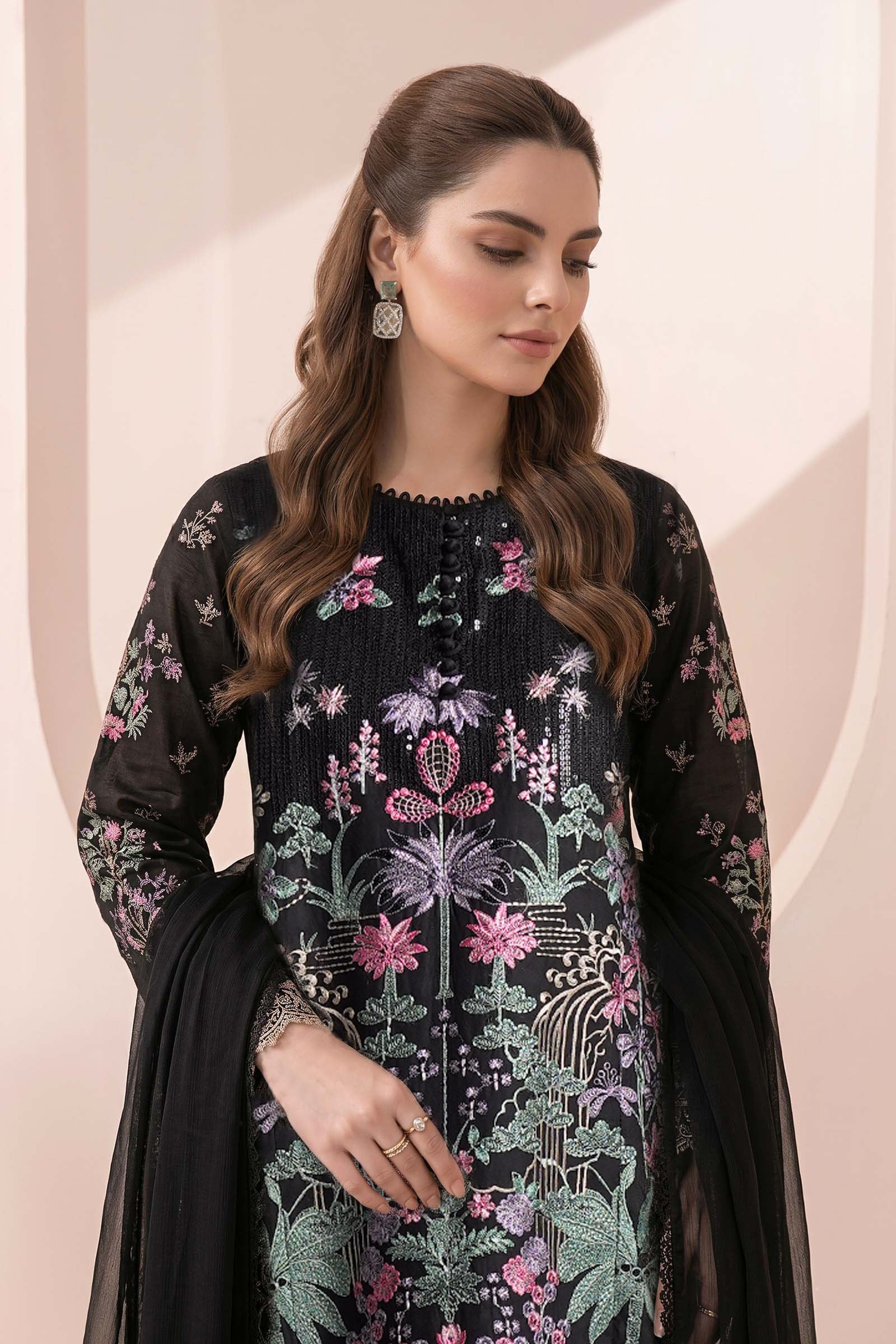 Maria.B | 3 Piece Embroidered Dobby Jacquard Suit