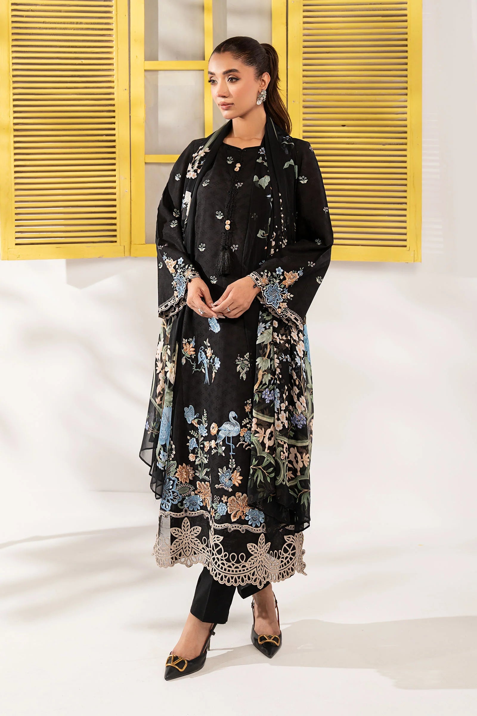 Maria.B | 3 Piece Embroidered Dobby Lawn Suit