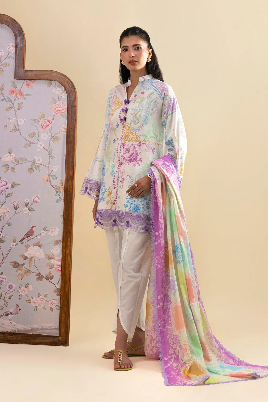 Sana Safinaz | Embroidered 3 Piece | LM261-001-CG