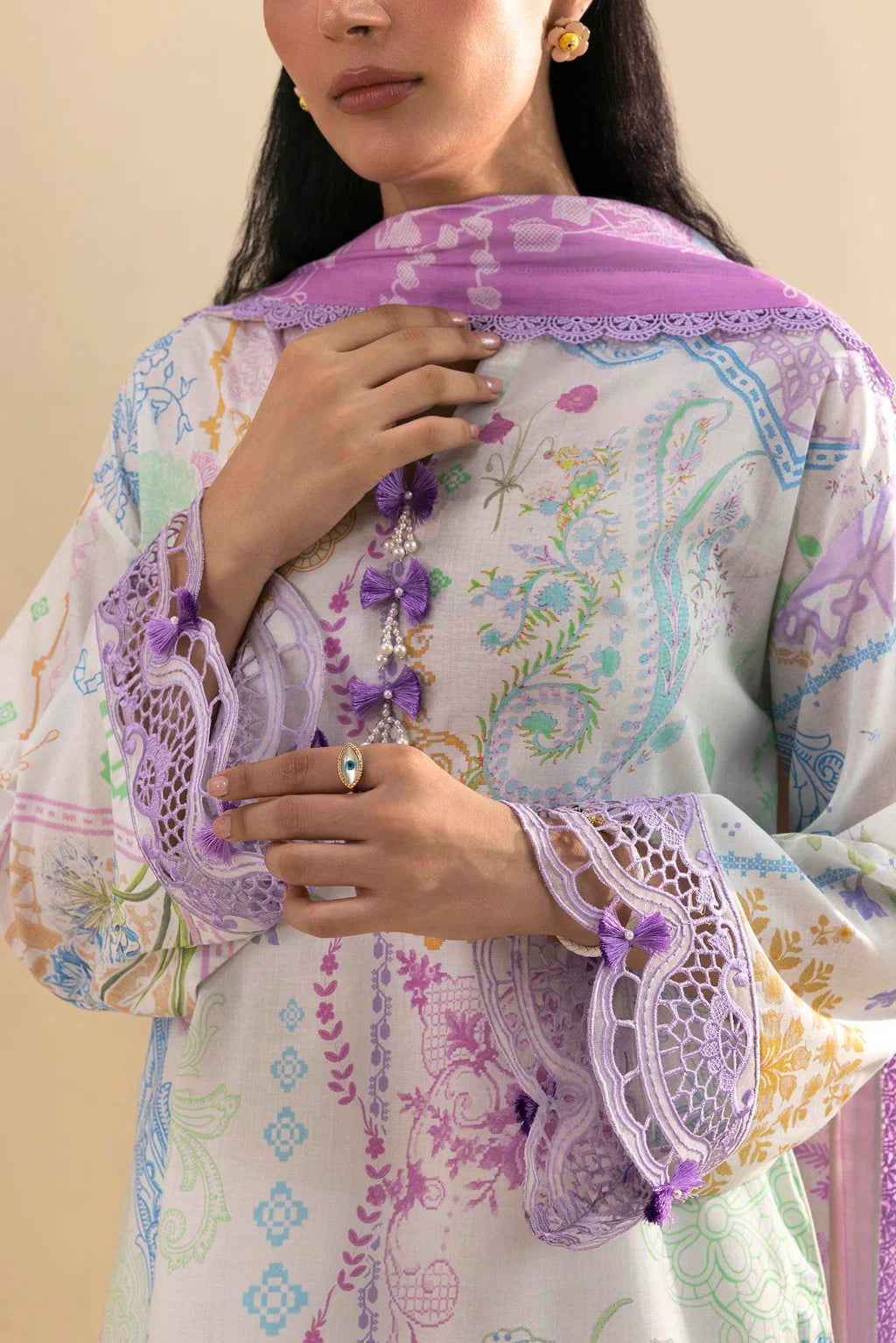 Sana Safinaz | Embroidered 3 Piece | LM261-001-CG
